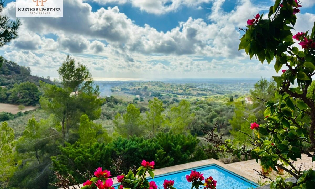 Ausblick von der oberen Terrasse