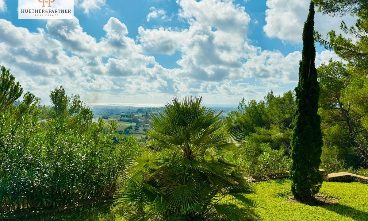 Garten und Meerblick